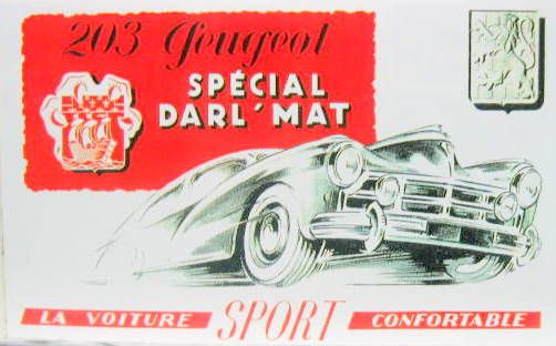 Couverture de PEUGEOT 203 SPECIAL DARL'MAT