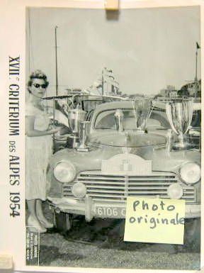 Couverture de PEUGEOT 203 PHOTO DU RALLYE DES ALPES