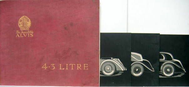 Couverture de 1938 ALVIS THE INAUDIBLE 4,3 LITRE SPECIAL SHORT CHASSIS SPORT TOURER DROP-HEAD COUPE ET SPORT SALOON