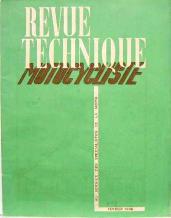 Couverture de 1948-02 GNOME RHONE MAJOR 350 CC SCOOTER CUSHMAN 3 CV