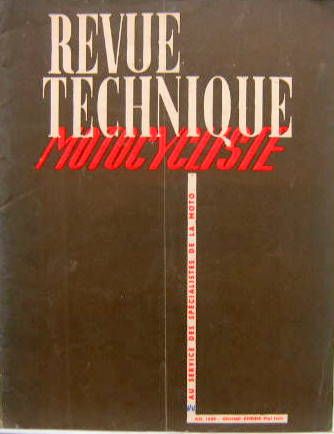 Couverture de 1949-01 GNOME RHONE V2 CV2 X -500 CC DE L'AMC -VELOMOTEUR ALMA