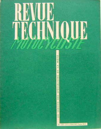 Couverture de 1949-08-09 RAVAT R5 125 CC -GILERA -BOITE 4 VITESSES BURMAN