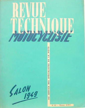 Couverture de 1949-10 SALON 1949 MOTEUR AMC 125 ET 150 CC ET LES MACHINES QUI EN SONT EQUIPEES