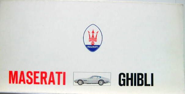 Couverture de 1970 MASERATI GHIBLI