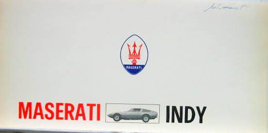 Couverture de MASERATI INDY