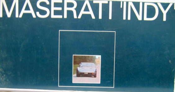 Couverture de MASERATI INDY