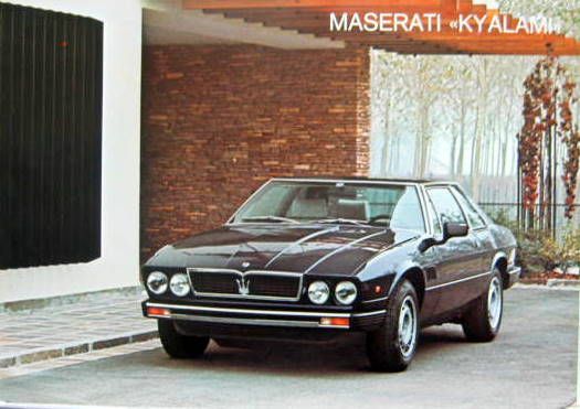 Couverture de MASERATI KYALAMI