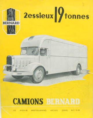 Couverture de BERNARD 2 ESSIEUX 19 TONNES