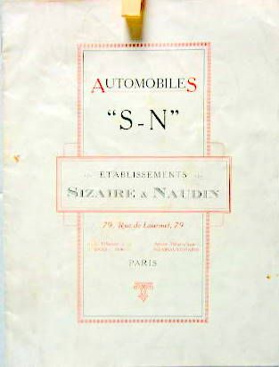 Couverture de 1914 SIZAIRE ET NAUDIN