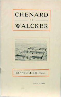 Couverture de 1909 CHENARD ET WALCKER