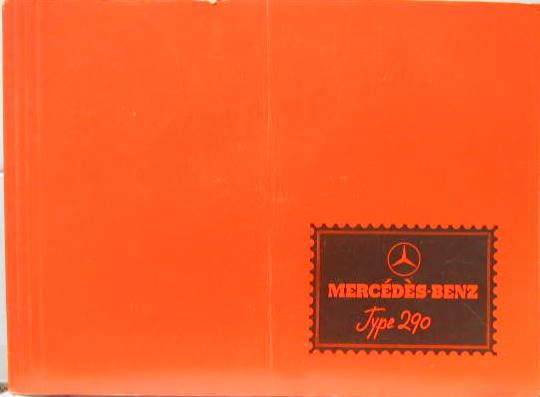 Couverture de 1935 MERCEDES 290 6 cyl. 2,9 litres
