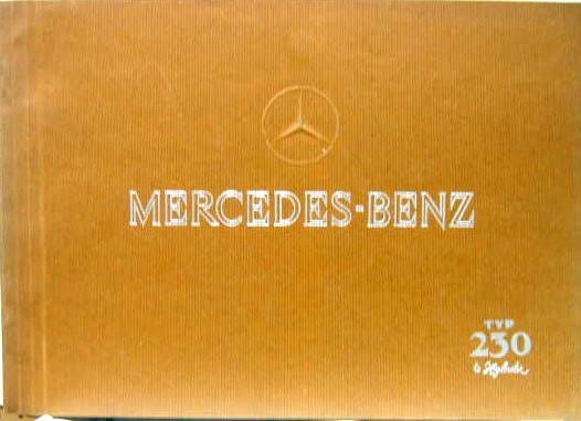 Couverture de 1936 MERCEDES 230 6 cyl. 2,3litres