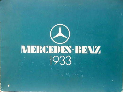 Couverture de 1933 MERCEDES LA GAMME 170-200-STUTTGART-290-MANNHEIM-380-NURBOURG-SS-GRANDE