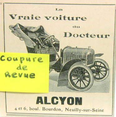 Couverture de ALCYON LA VRAIE VOITURE DU DOCTEUR