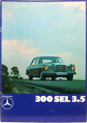 Couverture de 1969 MERCEDES 300 SEL 3,5 LITRES