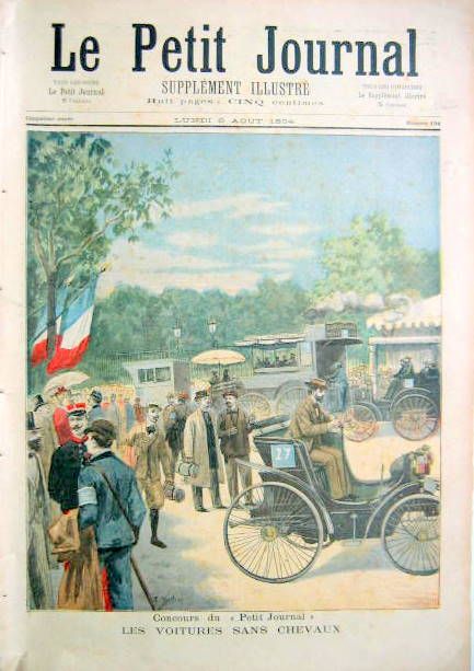 Couverture de PARIS ROUEN 1894 LE CONCOURS SE TRANSFORME EN LA PREMIERE COURSE AUTOMOBILE