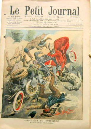 Couverture de 1907 L'ACCIDENT DE POMPIGNAC VERS BORDEAUX