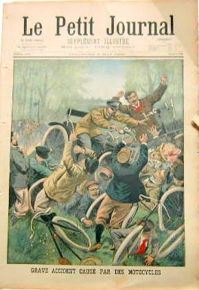 Couverture de 1900 GRAVE ACCIDENT CAUSE PAR DES MOTOCYCLES AU PARIS ROUBAIX