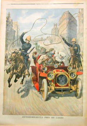 Couverture de 1908 AUTOMOBILISTES PRIS AU LASSO A SAN FRANCISCO