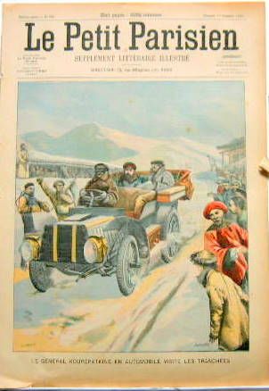 Couverture de 1904 LE GENERAL KOUROPATKINE EN AUTOMOBILE VISITE LES TRANCHEES