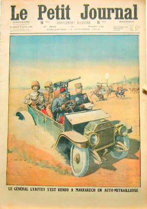 Couverture de 1912 LE GENERAL LYAUTEY S'EST RENDU A MARRAKECH EN AUTOMOBILE