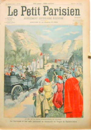 Couverture de 1905 LE ROI ET LA REINE D'ANGLETERRE EN ALGERIE PARCOURENT LES GORGES DE CHABET EL AKRA