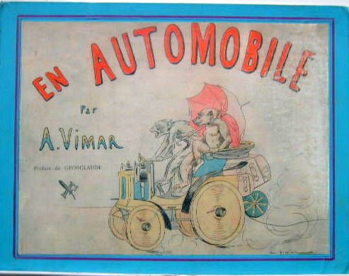 Couverture de EN AUTOMOBILE PAR A WIMAR LIVRE D'ENFANTS
AVEC UNE PANHARD STYLE 1892