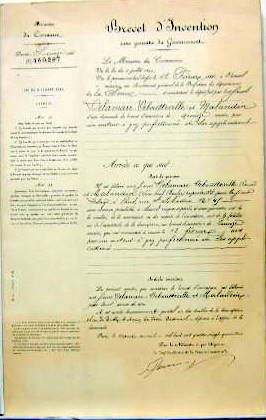 Couverture de EDOUARD DELAMARE DEBOUTTEVILLE FAC SIMILE DU BREVET D'INVENTION DE  1884