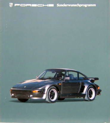 Couverture de 1984 PORSCHE SONDERWUNSHPROGRAMM ACCESSOIRES FINITIONS  CATALOGUE