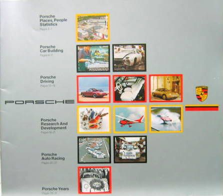 Couverture de 1984 PORSCHE SUR LA MARQUE STATISTIQUES RECHERCHES RACING HISTORIQUE  CATALOGUE EN FRANCAIS DISPONIBLE AUSSI EN ALLEMAND