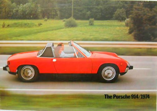 Couverture de 1974 PORSCHE 914 CATALOGUE EN ANGLAIS