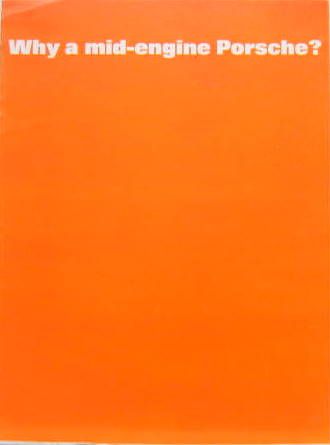 Couverture de 1973 PORSCHE 914 914/6 CATALOGUE EN ANGLAIS
