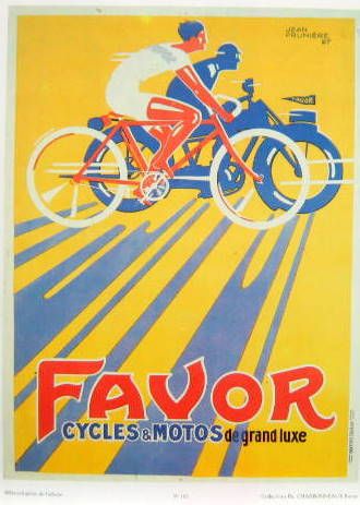 Couverture de 1927 FAVOR AFFICHE CYCLES ET MOTOS DE GRAND LUXE