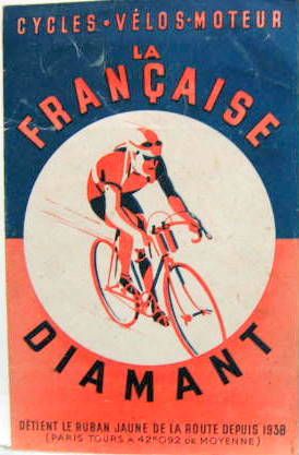 Couverture de 1947 LA FRANCAISE DIAMANT DEPLIANT VELO MOTO 100 - 125 CM3