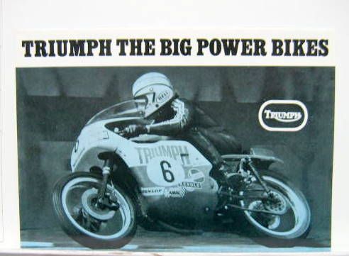 Couverture de 1973 MOTO TRIUMPH GAMME