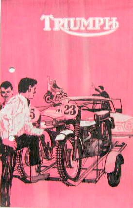Couverture de 1964 MOTO TRIUMPH GAMME