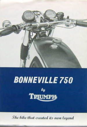 Couverture de 1976 MOTO TRIUMPH BONNEVILLE 750 (AND TIGER)