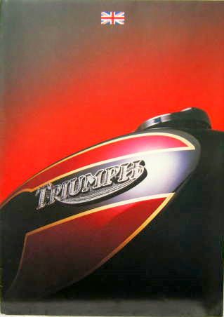 Couverture de 1982 MOTO TRIUMPH GAMME