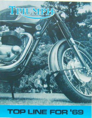 Couverture de 1969 MOTO TRIUMPH GAMME