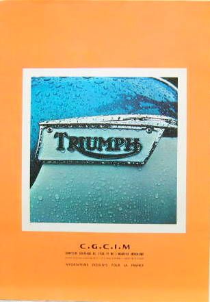Couverture de 1972 MOTO TRIUMPH NORTON GAMME