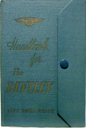 Couverture de 1953 BENTLEY AVEC BOITE AUTOMATIQUE  LIVRET D'ENTRETIEN