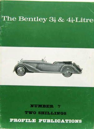 Couverture de BENTLEY 3 1/2 ET 4 1/2 LITRE PROFIL N°7