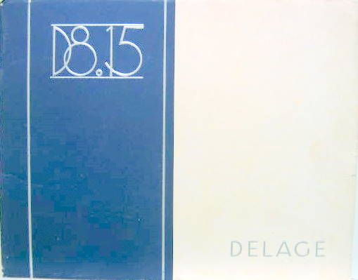 Couverture de DELAGE D8 15 CATALOGUE