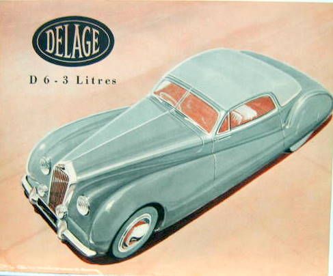 Couverture de DELAGE D6 3 LITRES  CATALOGUE