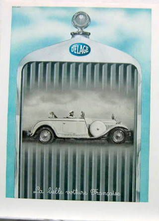 Couverture de 1931 DELAGE DESSIN DE DORLAND