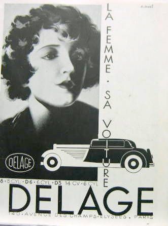 Couverture de DELAGE LA FEMME SA VOITURE DESSIN DE MAGI