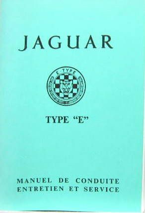 Couverture de JAGUAR E  3,8 ET 4,2 LIVRET D'ENTRETIEN