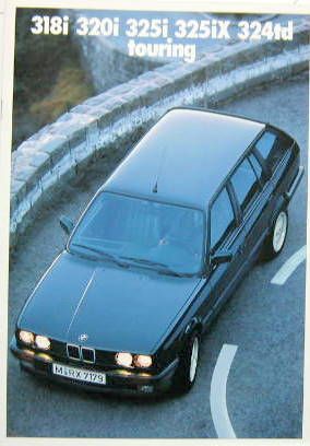 Couverture de 1989 BMW 318i-320i-325i-325ix-324td-TOURING  CATALOGUE