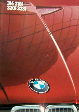 Couverture de 1983 BMW 316-318i-320i-323i CATALOGUE