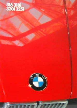 Couverture de 1986 BMW 316-318i-320i-325i CATALOGUE